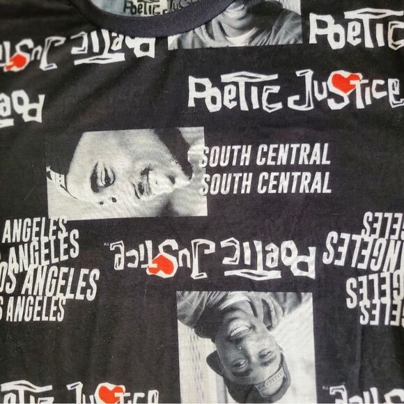Hybrid Apparel Poetic Justice Tupac Shakur Rare Version Size Medium - Picture 6 of 14